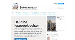 Desktop Screenshot of bokelskere.no